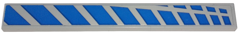Lego Tile 1 x 8 with Blue Stripes Pattern Model Right Side (Sticker) - Set 76917