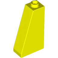 Lego Brick Sloped 75° 2 x 1 x 3 with Hollow Stud / Vibrant Yellow