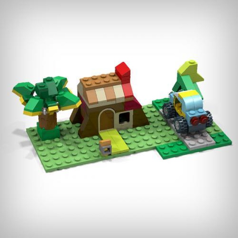 Lego Mini Cabin & Car