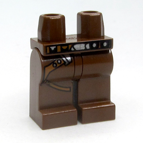 Lego Hips and Brown Legs with Gunbelt Print / Brown
