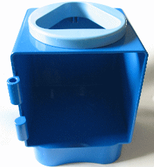 Lego Primo Shape Sorter Chamber, Medium Blue Circle with Triangular Opening