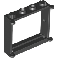 Lego Window 1 x 4 x 3 / Black