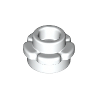 Lego Plant, Flower, Plate Round 1 x 1 with 5 Petals / White