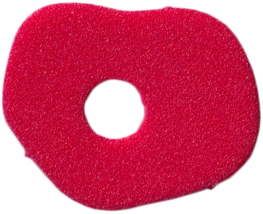 Lego Foam Part for Set 3159 - Scala Meat for Sandwich with Hole, Type 2 / Red