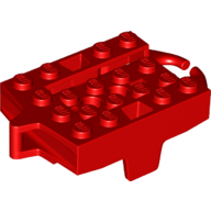 Lego Vehicle Base, Roller Coaster Car 4 x 5 / Red