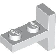 Lego Bracket 1 x 2 with 1 x 2 Vertical Studs / White