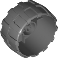 Lego Wheel Hard Plastic Large (54mm D. x 30mm) / Dark Bluish Gray