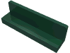 Lego Panel 1 x 4 x 1 with Rounded Corners [Thick Wall] / Dark Green