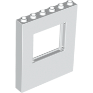 Lego Panel 1 x 6 x 6 with Window / White