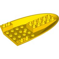Lego Aircraft Fuselage Curved Forward 6 x 10 Bottom / Yellow