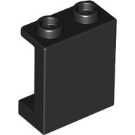 Lego Panel 1 x 2 x 2 [Side Supports / Hollow Studs] / Black