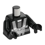 Lego Torso, Classic Blacktron Re-issue, White Space Suit, Black Arms and Hands