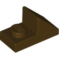 Lego Brick Sloped 45° 2 x 1 with 2/3 Cutout [New Version] / Dark Brown