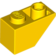 Lego Brick Sloped Inverted 45° 2 x 1 / Yellow