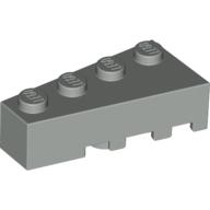 Lego Brick Wedged, Angled 4 x 2 Left / Light Gray