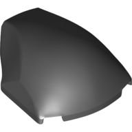 Lego Large Figure Face 4 x 5 x 1 2/3 [PLAIN] / Black
