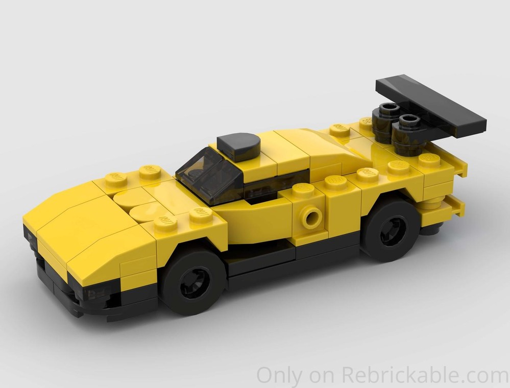 Lego Lotus Elise GT1 Racing Car - Half Speed Champions Scale