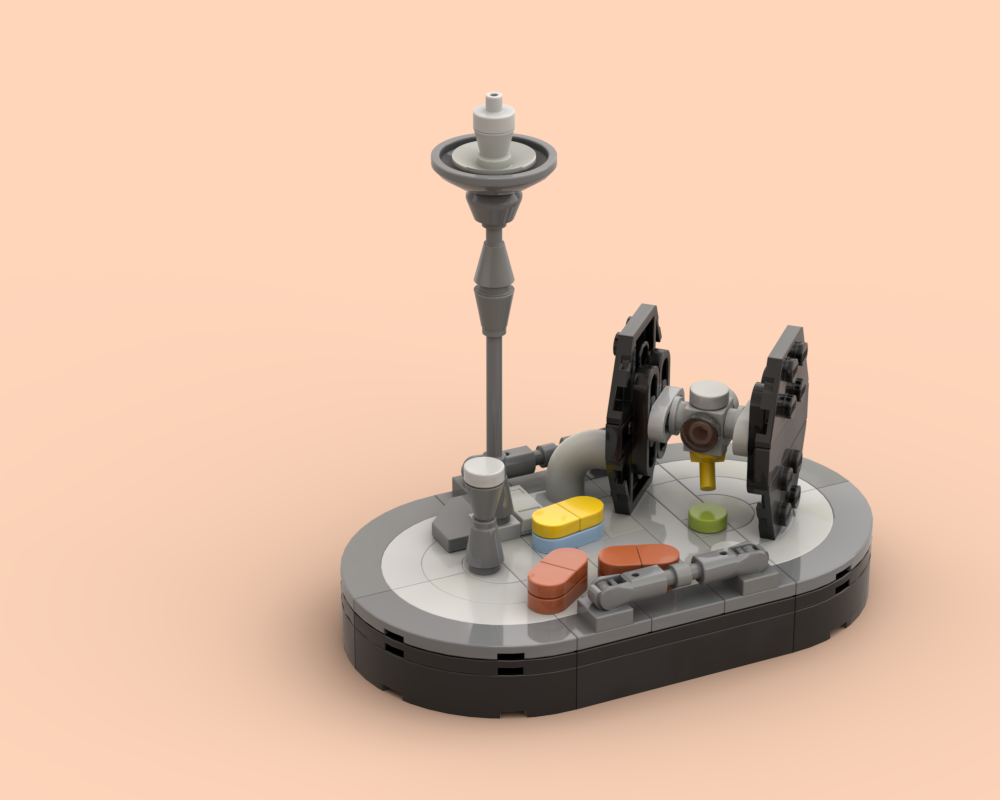 Lego Micro imperial TIE landing pad