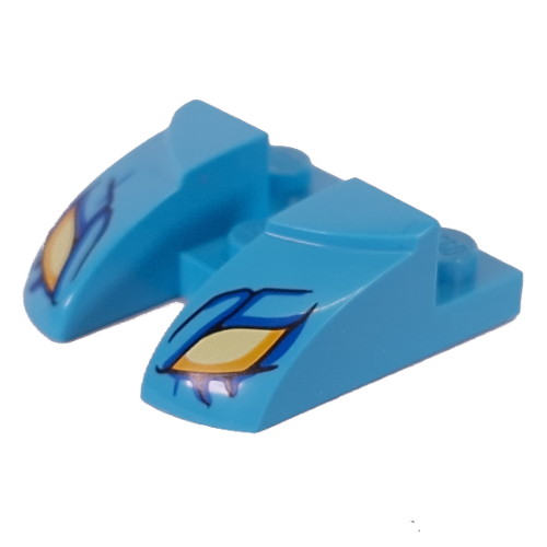 Lego Brick Round, Curved 3 x 3 with Cutout, Eyes Print