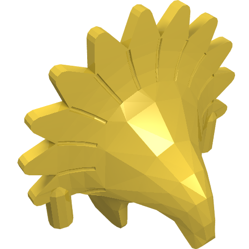 Lego Headdress Jungle / Yellow
