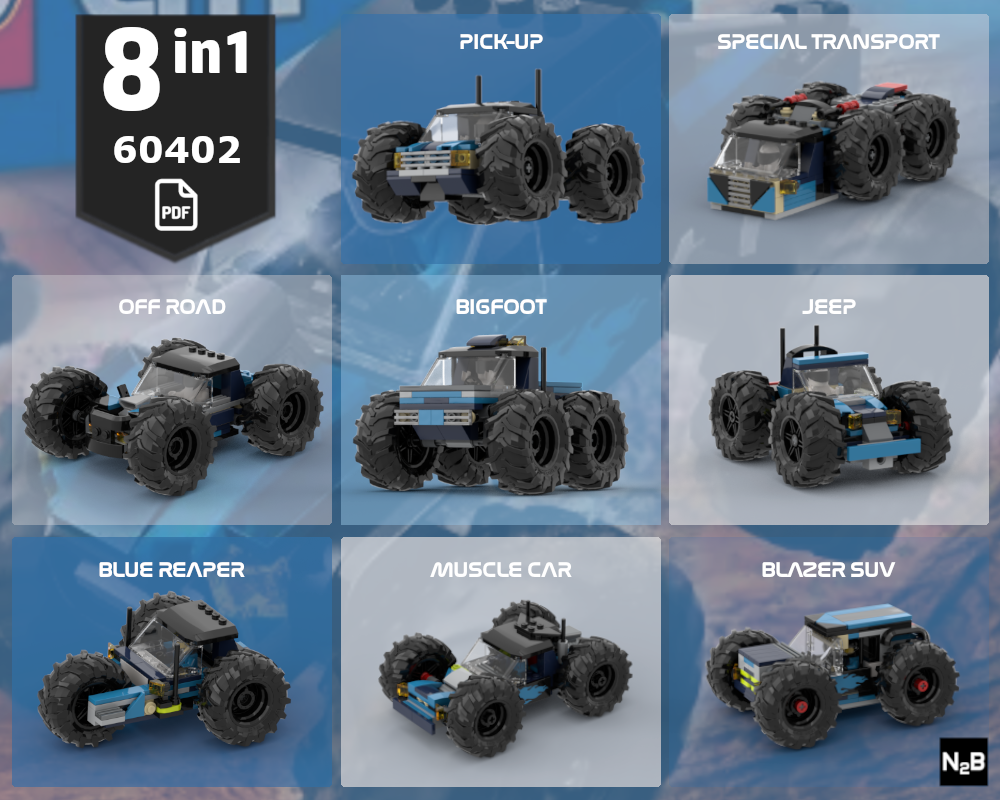 Lego 60402 Builder's Pack 8 in 1