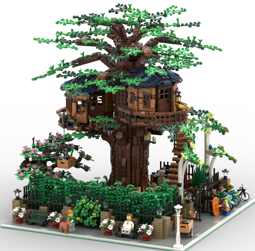Lego Modular Tree - House with BBQ 21318 - Extension - Creator Expert -Treehouse Baumhaus