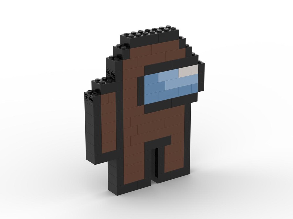 Lego Among Us Brown Crewmate