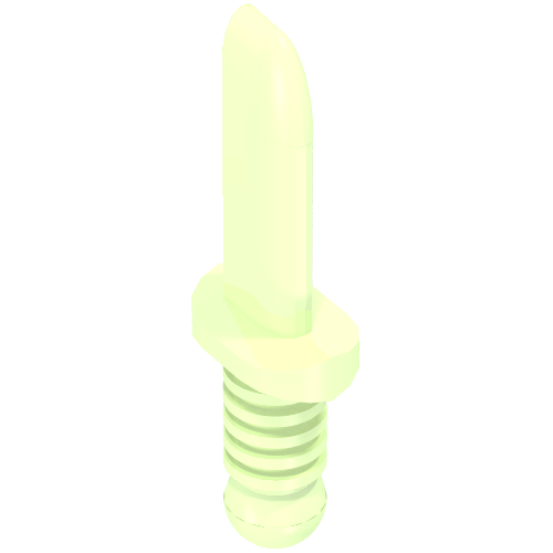 Lego Weapon Dagger / Knife / Glow In Dark Opaque