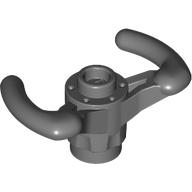 Lego Technic Steering Wheel Pilot's Yoke [Closed Top] / Dark Bluish Gray