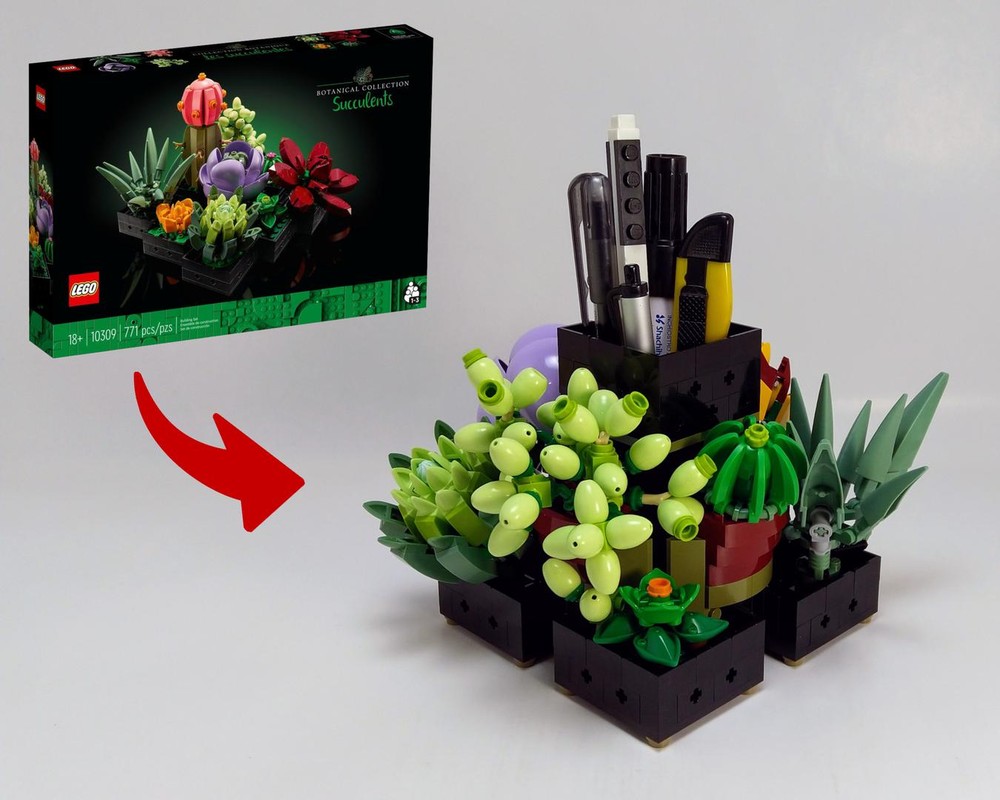 Lego Succulent Pen Holder