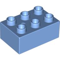 Lego Duplo Brick 2 x 3 / Medium Blue