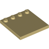 Lego Plate Special 4 x 4 with Studs on One Edge [Plain] / Tan