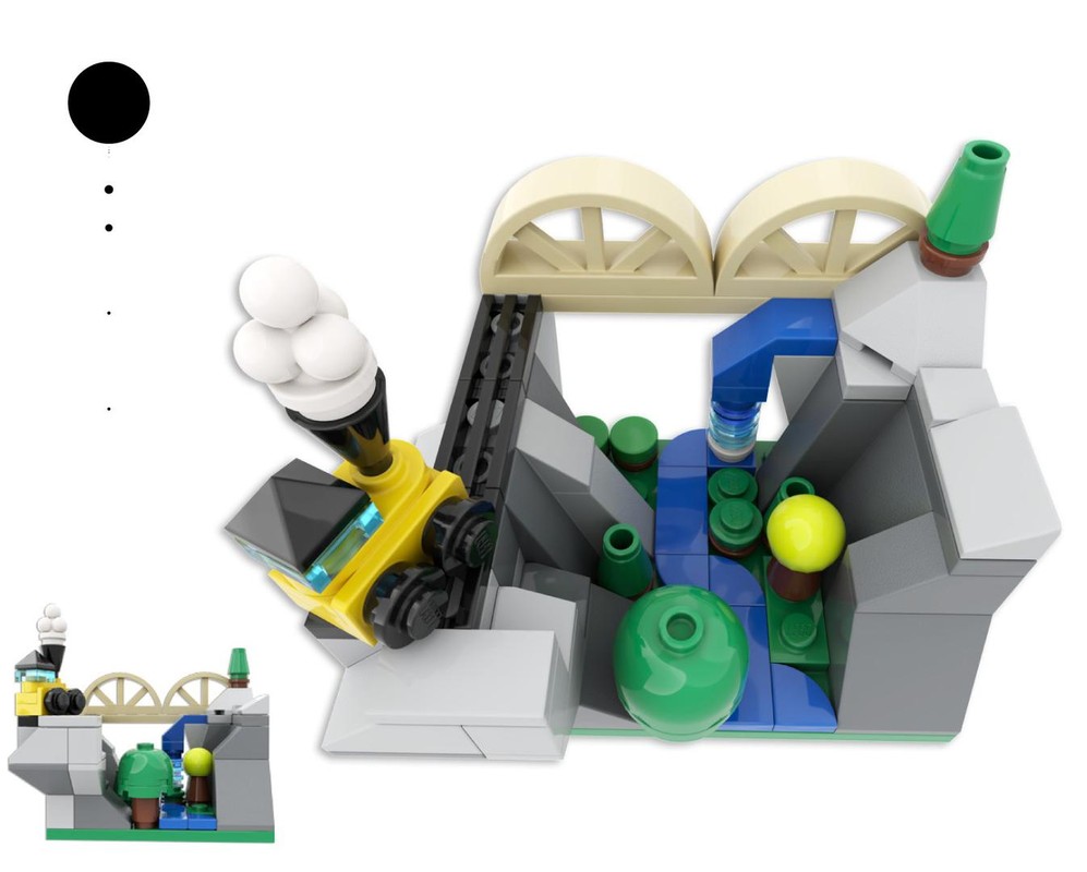 Lego 18 Train diorama