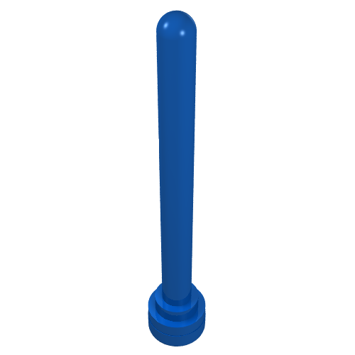 Lego Antenna 1 x 4 with Rounded Top / Blue