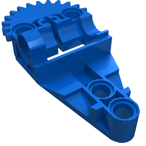 Lego Technic Gearbox Half / Blue