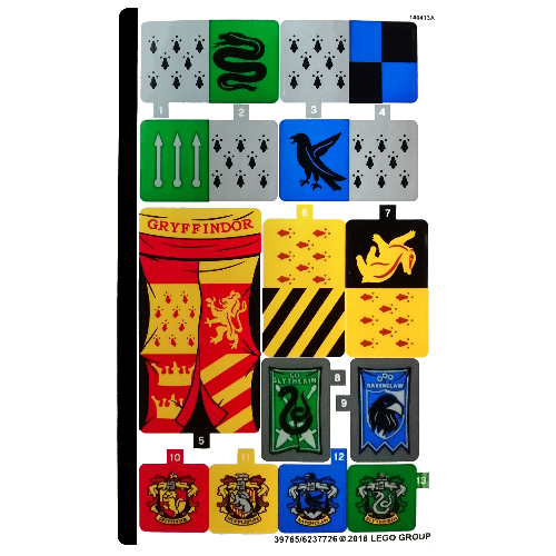 Lego Sticker Sheet for Set 75956-1 / [No Color/Any Color]