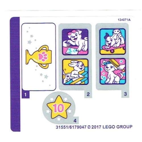Lego Sticker Sheet for Set 41300-1 / [No Color/Any Color]