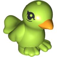 Lego Animal, Bird, Two Feet with Yellow Beak Print