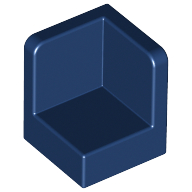 Lego Panel 1 x 1 x 1 Corner / Dark Blue