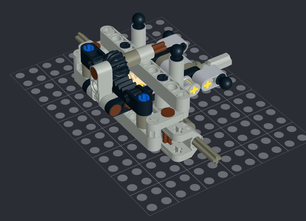 Lego 11stud solid front axle.