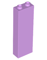 Lego Brick 1 x 2 x 5 / Medium Lavender