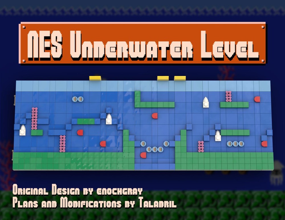 Lego Nintendo 71374 NES Underwater Level