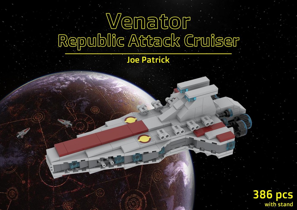 Lego Mini Venator Republic Attack Cruiser (with stand)