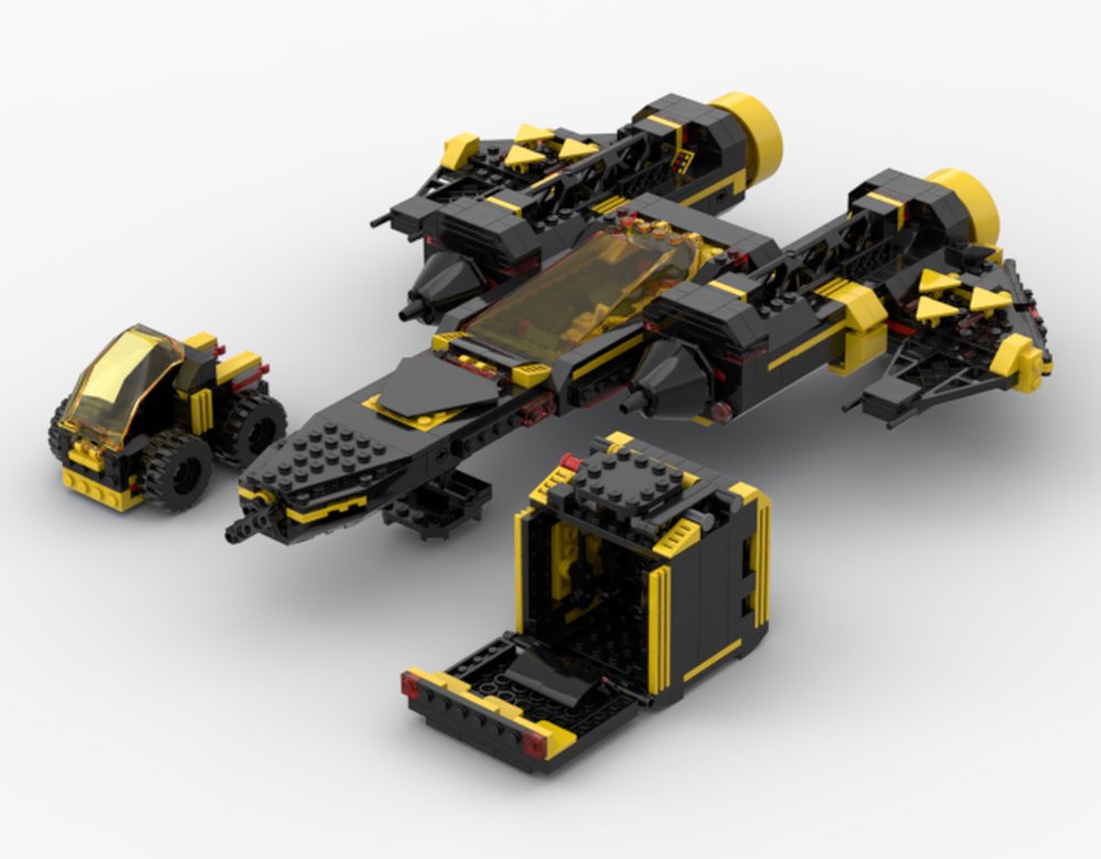 Lego Blacktron spaceship A