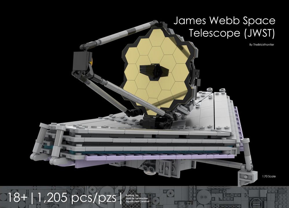 Lego James Webb Space Telescope (JWST) 1/70 Scale