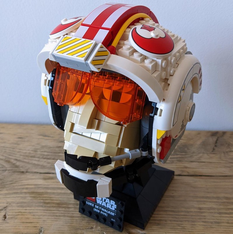 Lego Luke Face Red Five Helmet