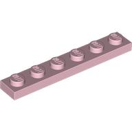 Lego Plate 1 x 6 / Pink
