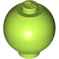 Lego Brick Round 2 x 2 Sphere with Stud [Plain] / Lime