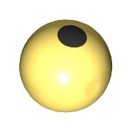 Lego Technic Ball Joint, Black Dot (Circle) Print