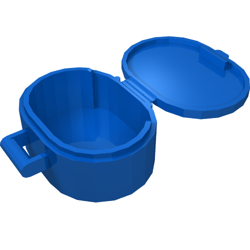 Lego Belville / Scala, Bag / Case, Oval / Blue